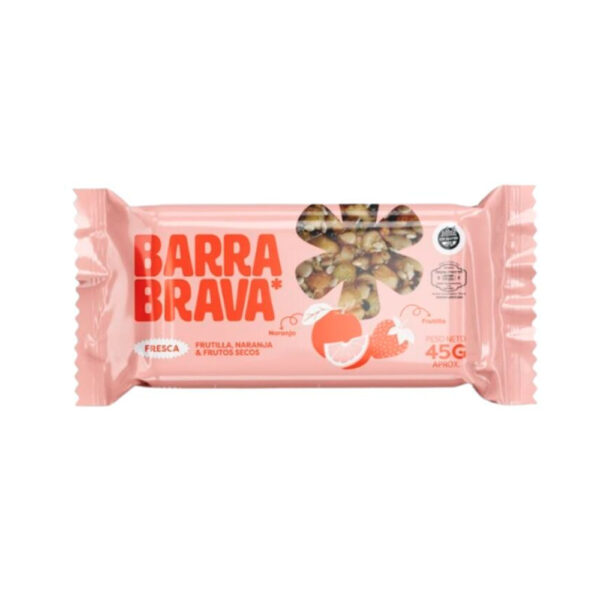 BARRA DE FRUTILLA, NARANJA Y FRUTOS SECOS - BARRA BRAVA