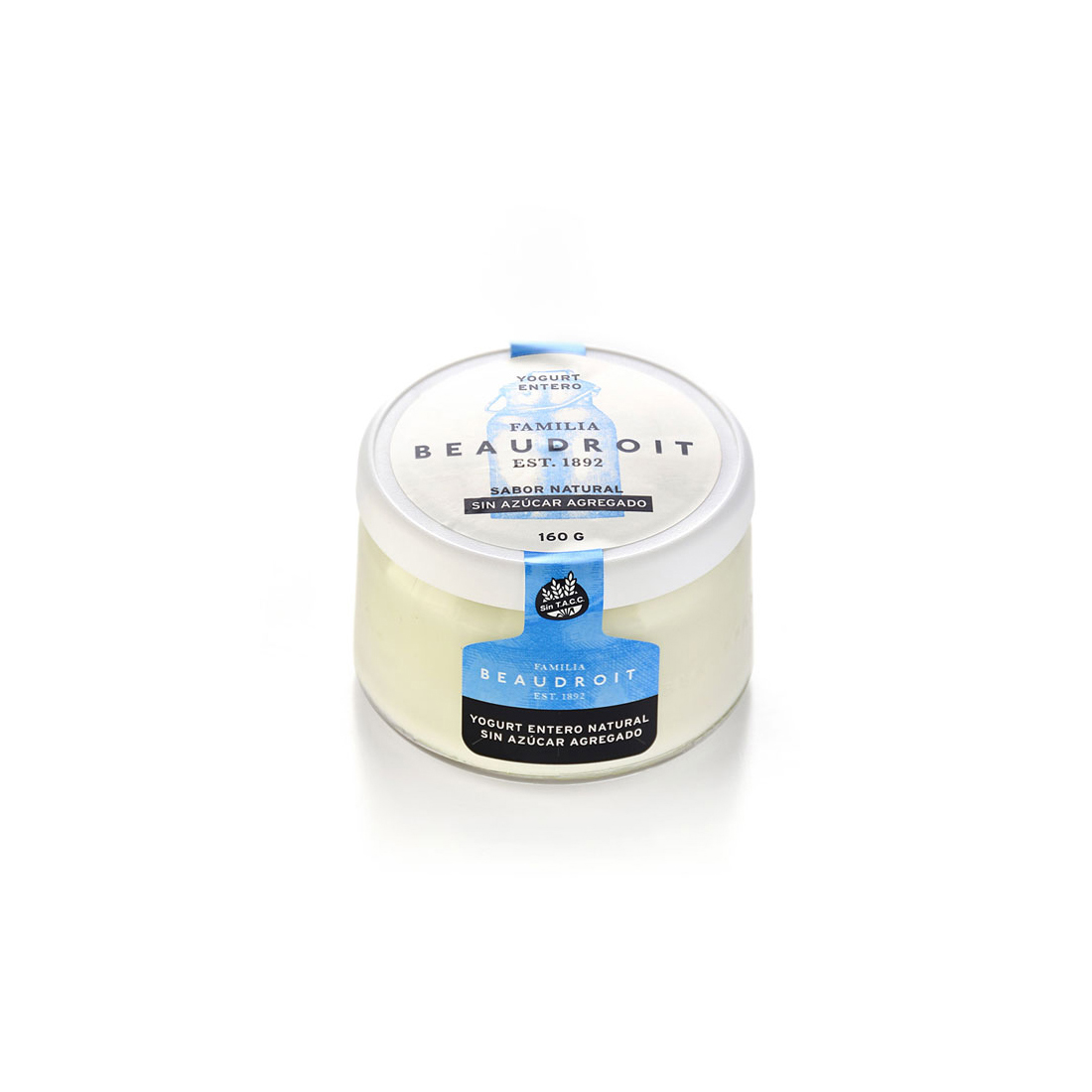 Yogur entero natural Sin Azúcar - Familia Beaudroit