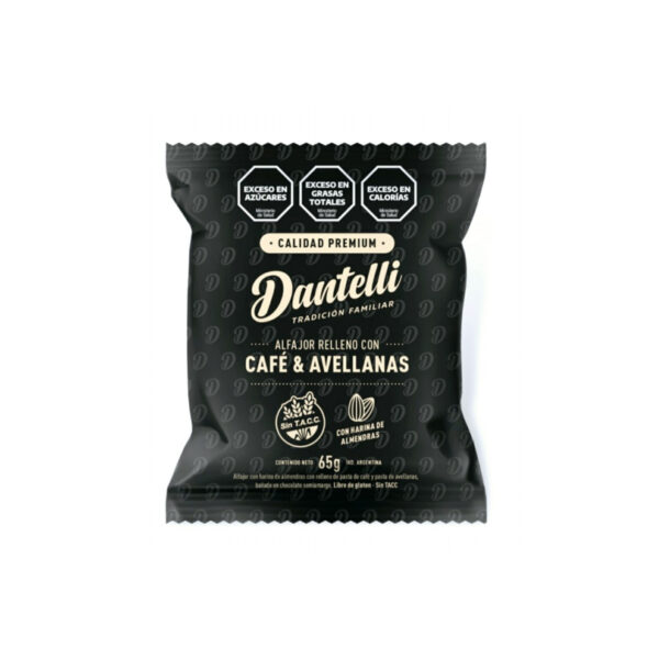 Alfajor cafe y avellana - DANTELLI