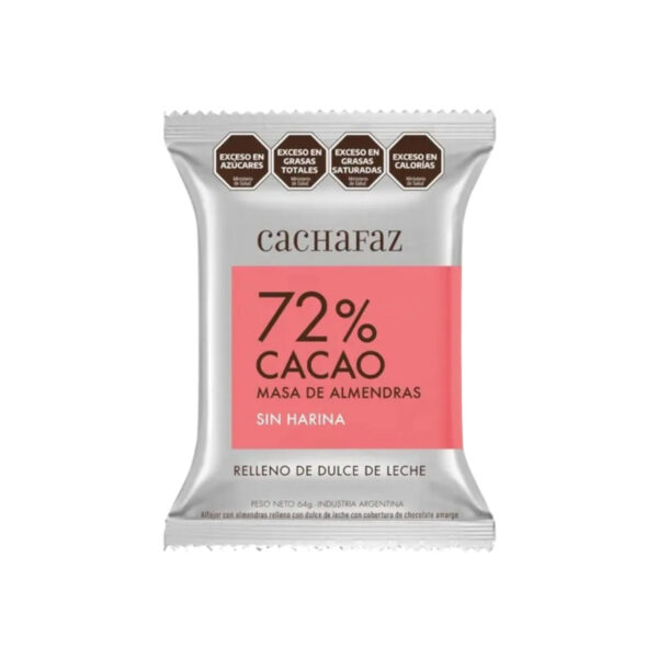 Alfajor 72% Cacao Almendra - CACHAFAZ