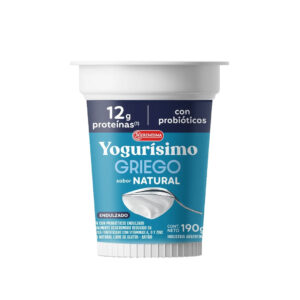 Yogur Natural Griego endulzado 190grs - YOGURISIMO